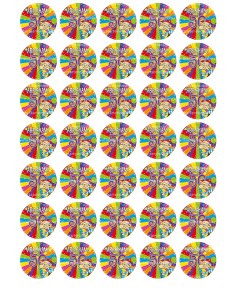 Eetbare Print Abraham Mini Cupcakes - 3,5cm