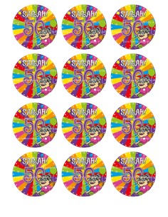 Eetbare Print Sarah Cupcakes - 6cm