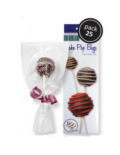 PME Cakepop Zakjes met Zilveren Lintjes -25st-