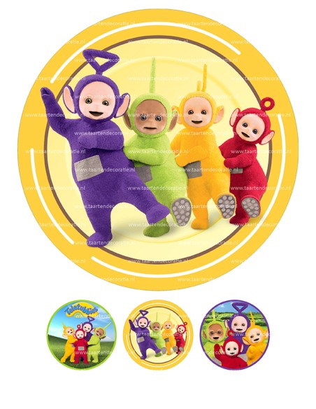 Eetbare Print Teletubbies 2 - 20cm