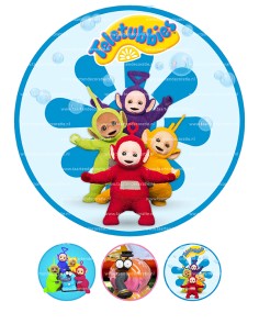 Eetbare Print Teletubbies 3 - 20cm