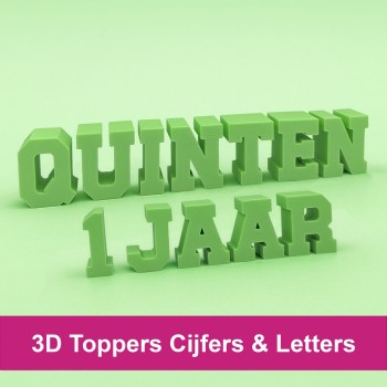 3D Toppers Cijfers & Letters