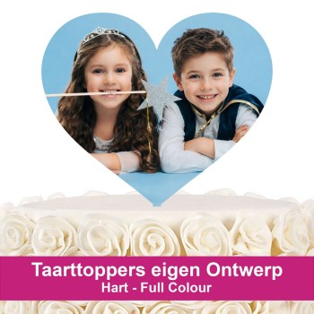 Toppers Eigen Ontwerp - Full Colour Hart