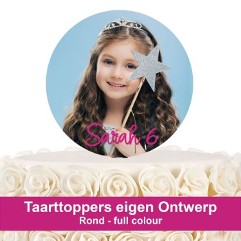 Toppers Eigen Ontwerp - Full Colour Rond