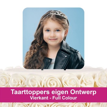 Toppers Eigen Ontwerp - Full Colour Vierkant